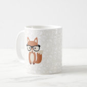 Hipster-BabyFox w/Glasses Kaffeetasse (Vorderseite Links)