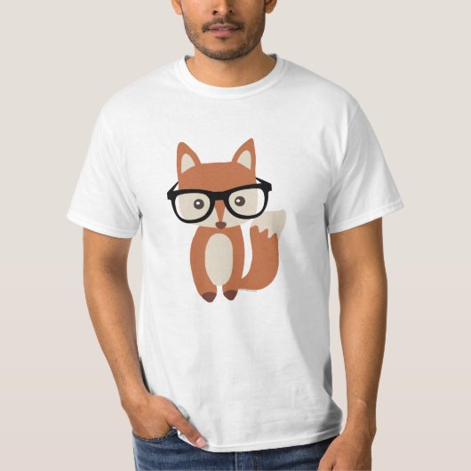 Hipster-BabyFox w/Glasses T-Shirt (Vorderseite)