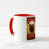 Hipster Bartete Biere Tasse Art Tasse (Vorderseite Links)
