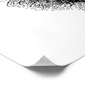 Hipster Bear Poster (Ecke)