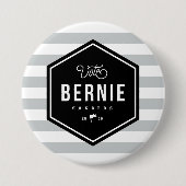 Hipster Bernie Button (Vorderseite)
