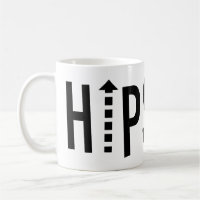 Hipster Black Modern Typografy Tasse
