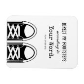 Hipster Black Sneakers mit Schrift Magnet (Horizontal)
