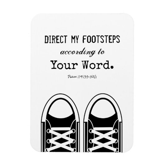 Hipster Black Sneakers mit Schrift Magnet (Vertikal)