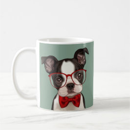 Hipster-Boston-Terrier Kaffeetasse