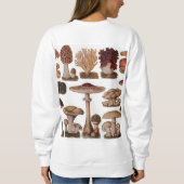 Hipster - Botanischer Ausdruck - Vintage Pilze Sweatshirt (Rückseite)