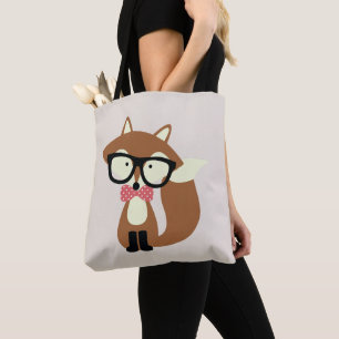 Hipster Bow Krawatte Brown Fox Tasche