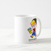 Hipster Boy - Parody Illustration T - Shirt Kaffeetasse (VorderseiteRechts)