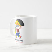 Hipster Boy - Parody Illustration T - Shirt Kaffeetasse (Vorderseite Links)