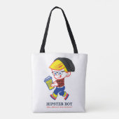 Hipster Boy - Parody-Illustration Tasche (Rückseite)