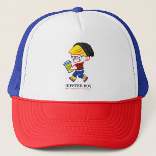 Hipster Boy - Parody-Illustration Truckerkappe