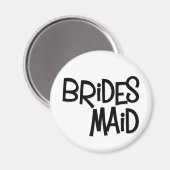 Hipster Bridesmaid Magnet (Vorderseite/Rückseite)