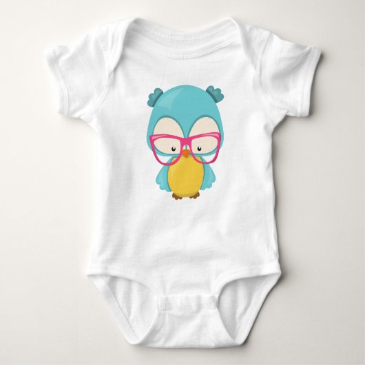 Hipster, Brille, Niedliches Ei Baby Strampler (Vorderseite)