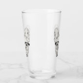 Hipster-Bulldogge Glas (Links)