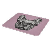 Hipster-Bulldogge Schneidebrett (Ecke)