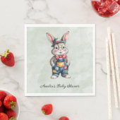 Hipster Bunny Boy Baby Shower Serviette (Beispiel)