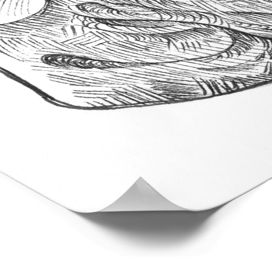 Hipster Carl Poster (Ecke)