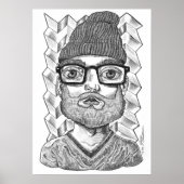 Hipster Carl Poster (Vorne)
