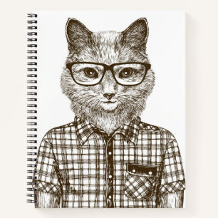 Hipster Cat Notizblock