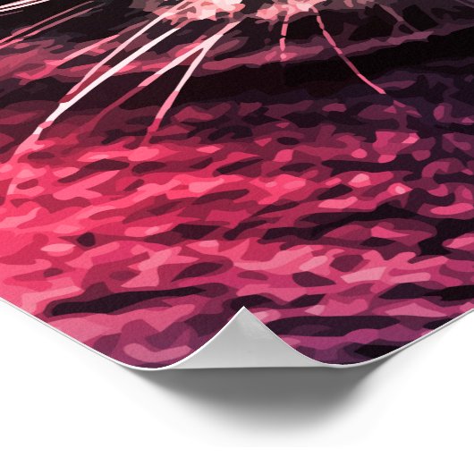 Hipster Cat Pop Art Poster (Ecke)