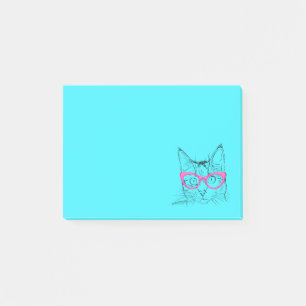 Hipster Cat Post-it Klebezettel