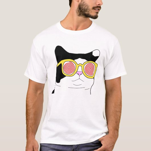 Hipster Cat T-Shirt (Vorderseite)