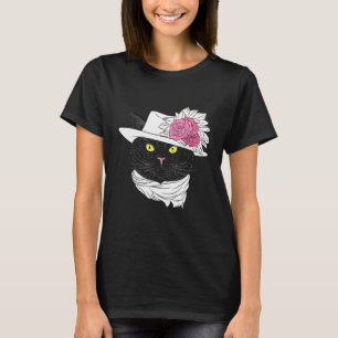 Hipster Cat Wear Scarf Goofy Geek Dog T-Shirt