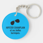 Hipster Champlain belles barniques - VOS COULEURS Schlüsselanhänger (Rückseite)