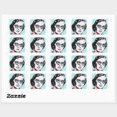 Hipster Chic Retro Pop Art Stickers (Blatt)