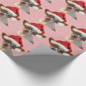 Hipster Chihuahua Weihnachtswrapping Paper Geschenkpapier (Ecke)