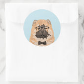 Hipster Chow Chow Dog Sticker für Hundeliebhaber (Tasche)