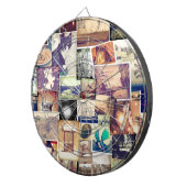 Hipster-Collage für cooles Foto Dartscheibe (Vorderseite rechts)