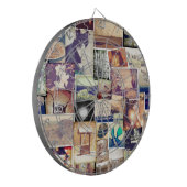 Hipster-Collage für cooles Foto Dartscheibe (Vorderseite Links)