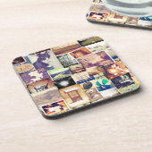 Hipster-Collage für cooles Foto Getränkeuntersetzer (Linke Seite)