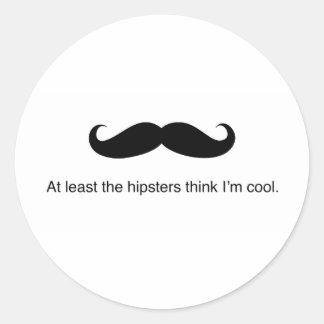 Hipster Cool Runder Aufkleber
