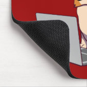 Hipster Corgi 2 (ohne Text) Mousepad (Ecke)