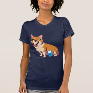 Hipster Corgi T - Shirt (ohne Text)