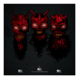 Hipster Crane 3 Teufel zusammen Poster