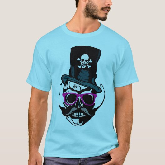Hipster Crane Musstachu T-Shirt (Vorderseite)