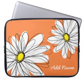 Hipster Daisy Zeichnend in trendigen Farben Laptopschutzhülle (Vorderseite)