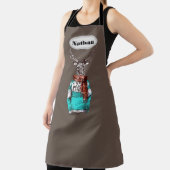 Hipster Deer Personalisiert Schürze (InSitu)