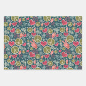 Hipster des Friedenssymbol Geschenkpapier Set (Vorderseite 2)