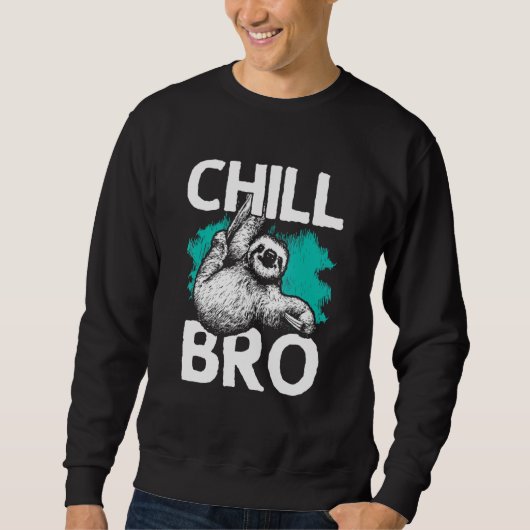 Hipster-Design mit Schlacke für Männer Kalt-Bro Sweatshirt (Vorderseite)