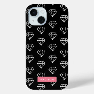 Hipster Diamonds Pattern iPhone 15 Hülle