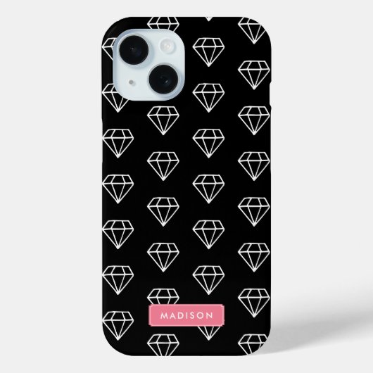 Hipster Diamonds Pattern Case-Mate iPhone Hülle (Rückseite)