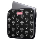 Hipster Diamonds Pattern Laptopschutzhülle (Vorderseite Links)
