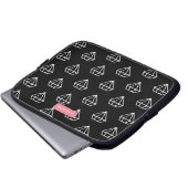Hipster Diamonds Pattern Laptopschutzhülle (Vorne Knopf)