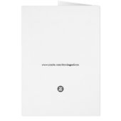 Hipster Dog Cartoon Mitteilungskarten (Hinten)