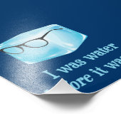 Hipster Eiswürfel war Wasser, bevor es Cool war Fotodruck (Ecke)