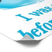 Hipster Eiswürfel war Wasser, bevor es Cool war Poster (Ecke)